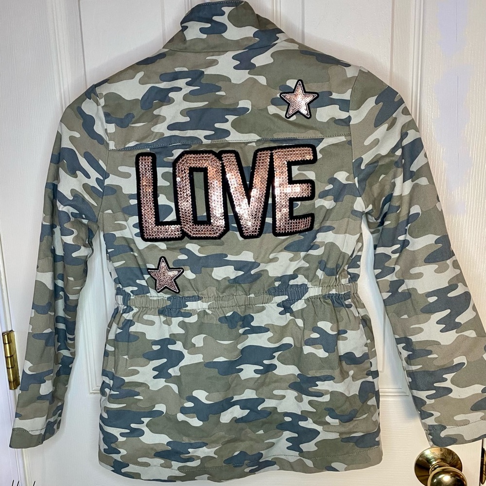 Girls fashion Camo Jacket M-7/8